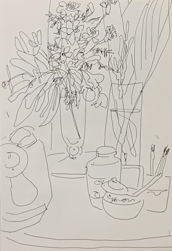 Interior and still life drawing for web 9 by Paul Seidell