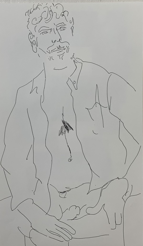 Male nude drawing to web 3 by Paul Seidell