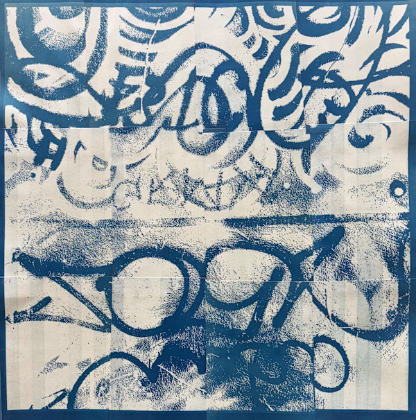 Sharktown Graffiti White by Bill Brookover