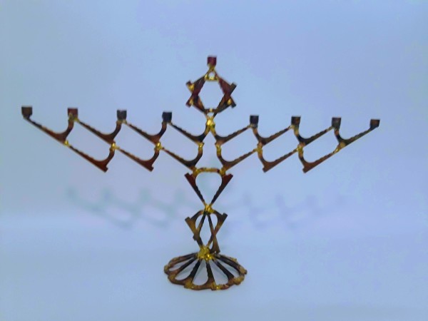 Three tiered Star Menorah