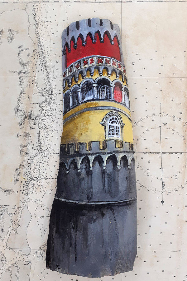 Palazzo de Pena, Sintra, Portugal by Elena Merlina - Paint The World Tour