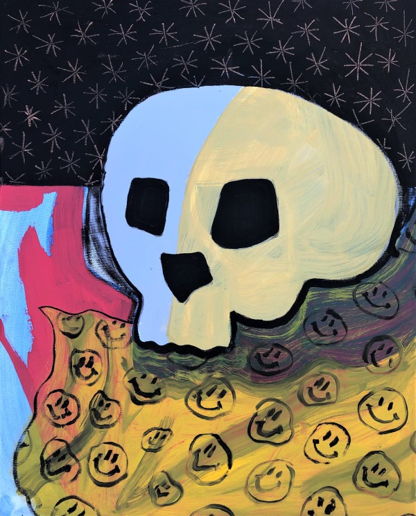 Still life with skull by Shelby Little