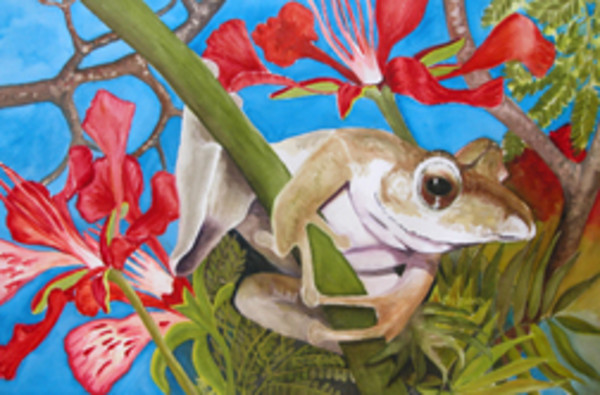 Auggy Froggy by Terry Arroyo Mulrooney