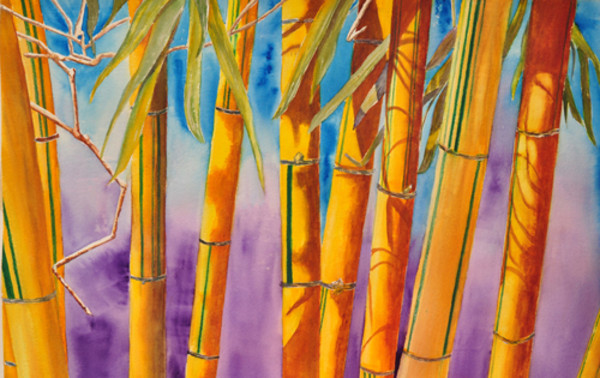Yellow Bamboo by Terry Arroyo Mulrooney