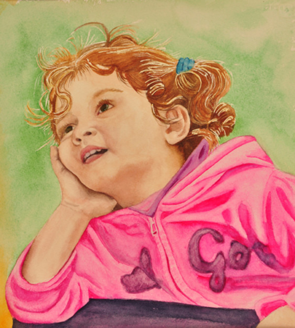 Girl in a Pink Jacket by Terry Arroyo Mulrooney
