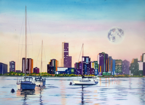 Moon Over Miami by Terry Arroyo Mulrooney
