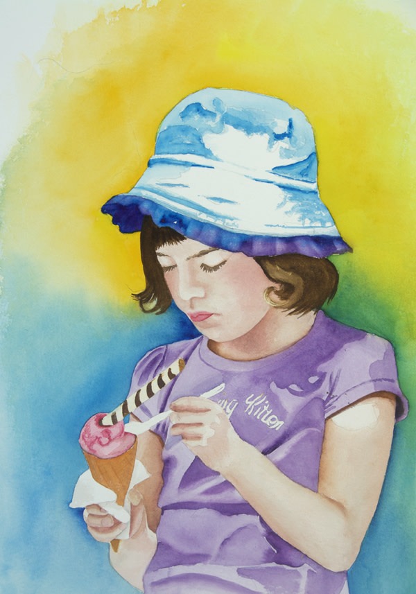 Girl with a Cone by Terry Arroyo Mulrooney