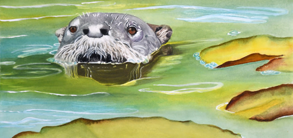 River Otter by Terry Arroyo Mulrooney