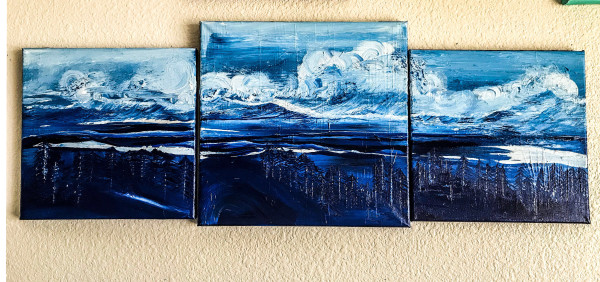 The Swells Beyond The Trees...A Triptych by Ing Weaver