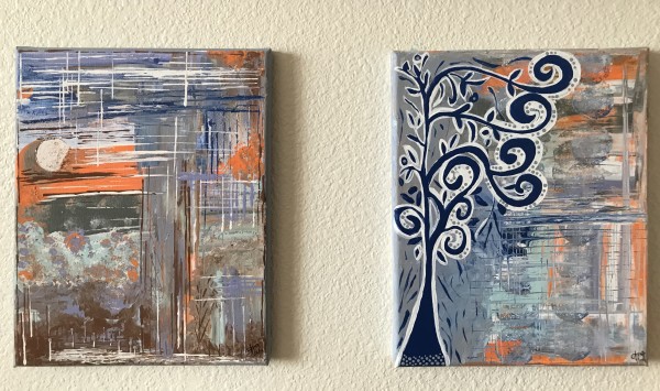 Through the Woods...A Diptych by Ing Weaver