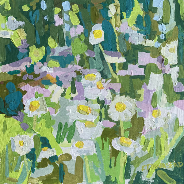 Daisies in Purple Field by Krista Townsend 