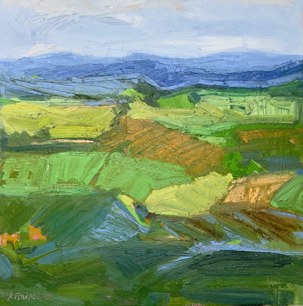 Farms And Blue Ridge by Krista Townsend 