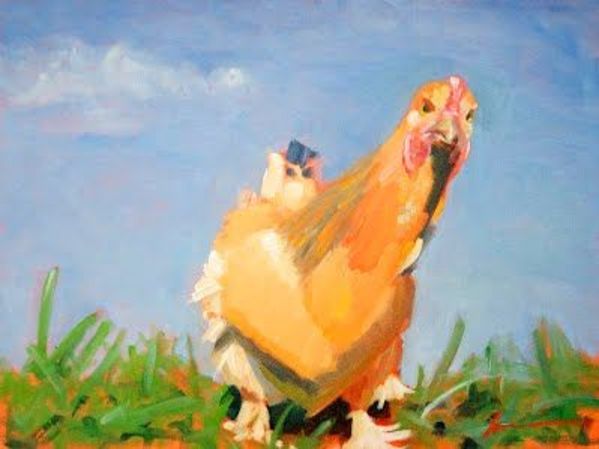 Curious Hen by Krista Townsend 