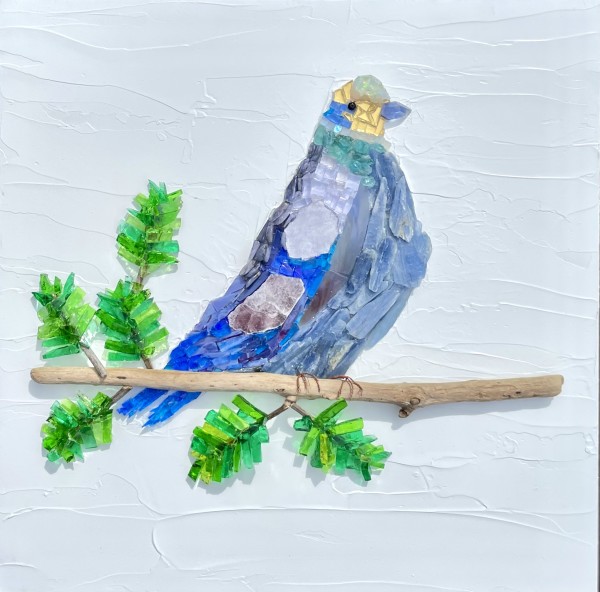 Mountain Blue Bird by Donna Hoyack