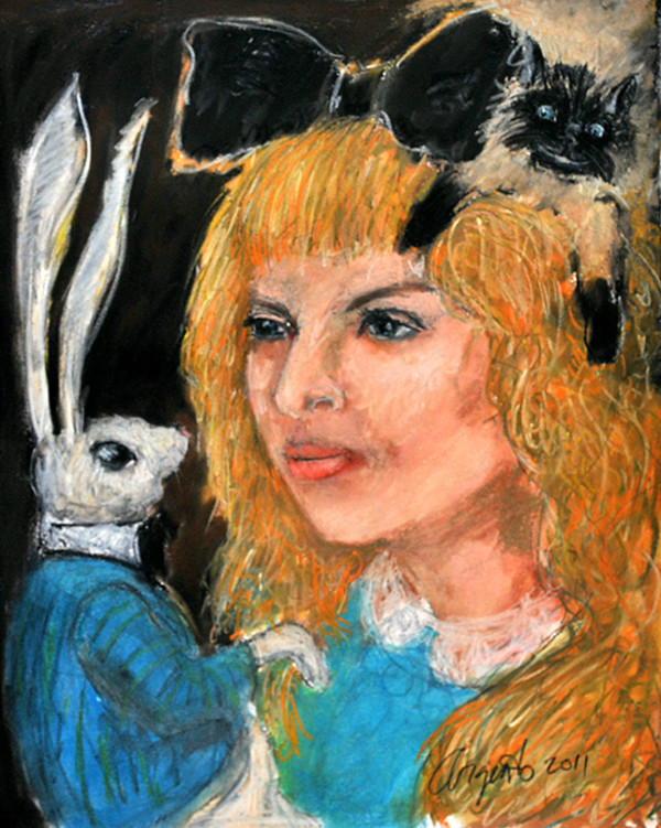 Alice and Rabbit by Frank Argento