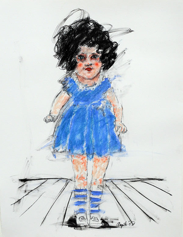 Doll in Blue Dress by Frank Argento