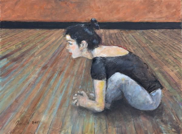 Dancer Stretching II (Borinquen Series) by Frank Argento