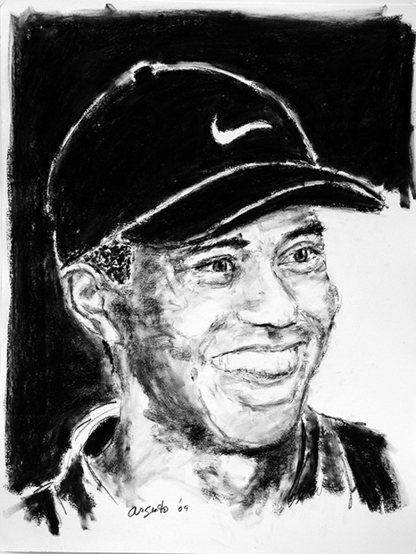 Tiger Woods by Frank Argento