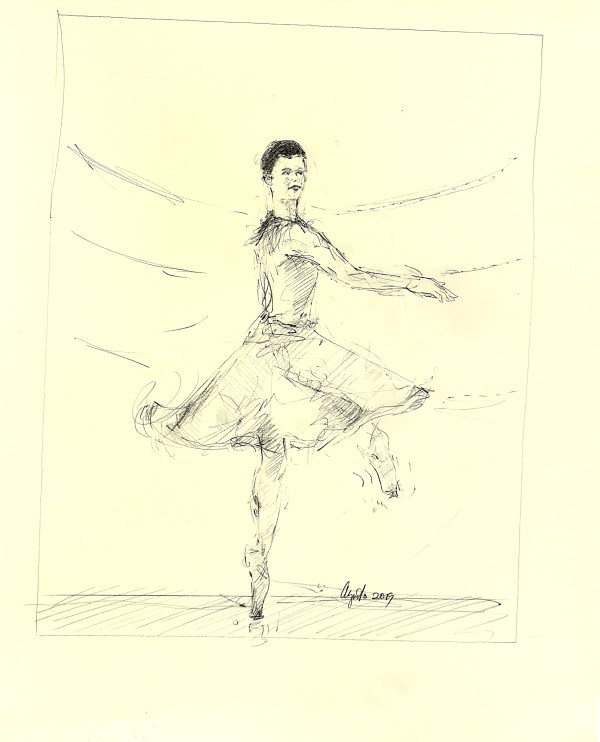 Twirling Dancer by Frank Argento