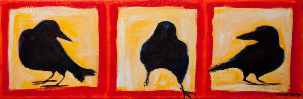 3 crows by Bonnie Schnitter