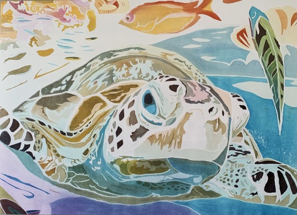 Silk Turtle by Mary Edna Fraser