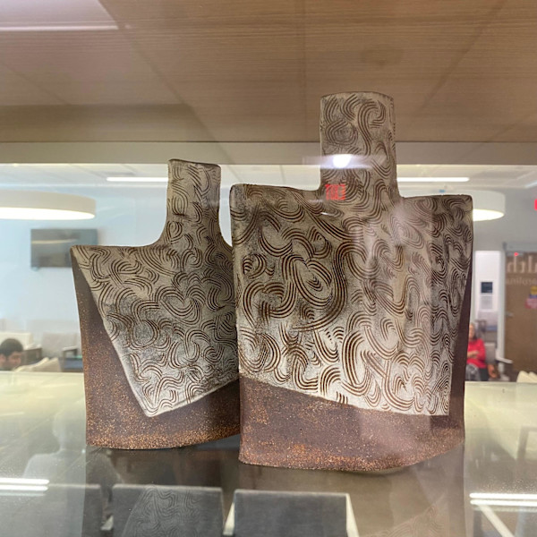 Vintage Sgraffito Bottles by Margaret K. Weinberg