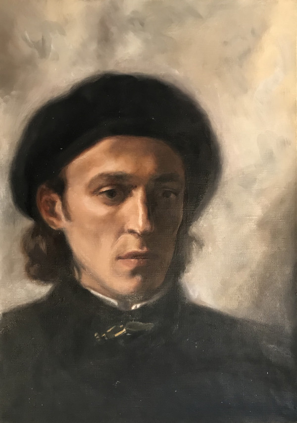 Man with a Beret by Ginny Sykes