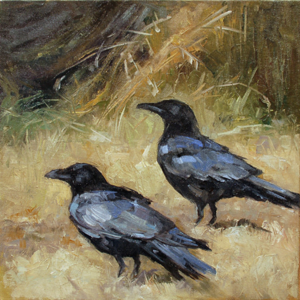 Two Crows for Joy by Deb Kirkeeide