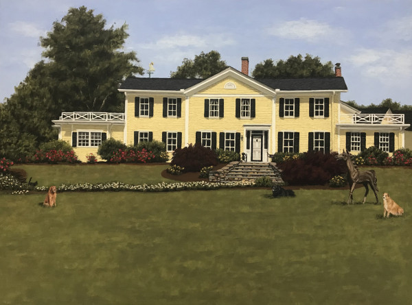 Atkins House Portrait Commission by Lisa Cunningham