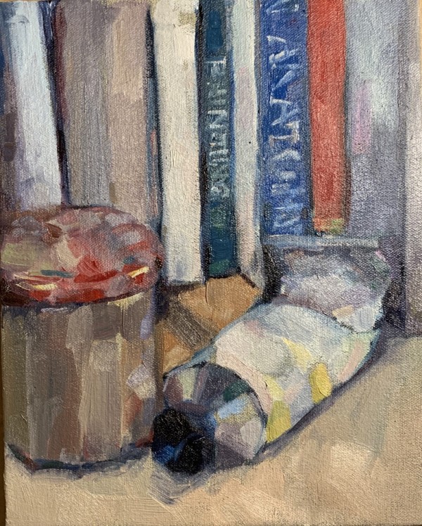 Paint Tube and Books