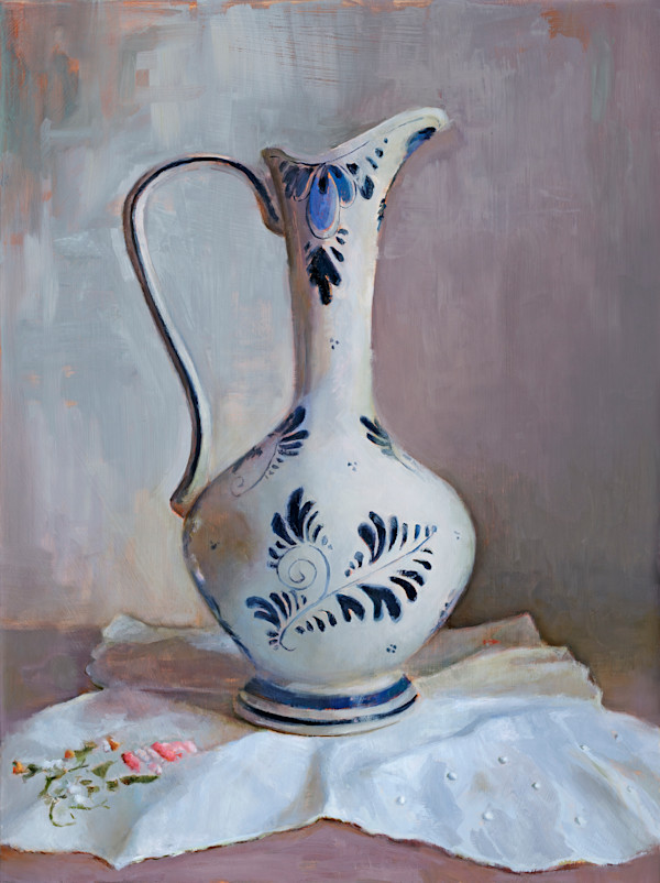 Blue and White Vase by Jennifer Lynn Beaudet