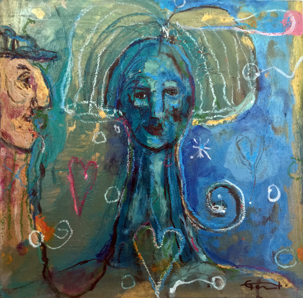 Lady in Blue by Yvan Genest