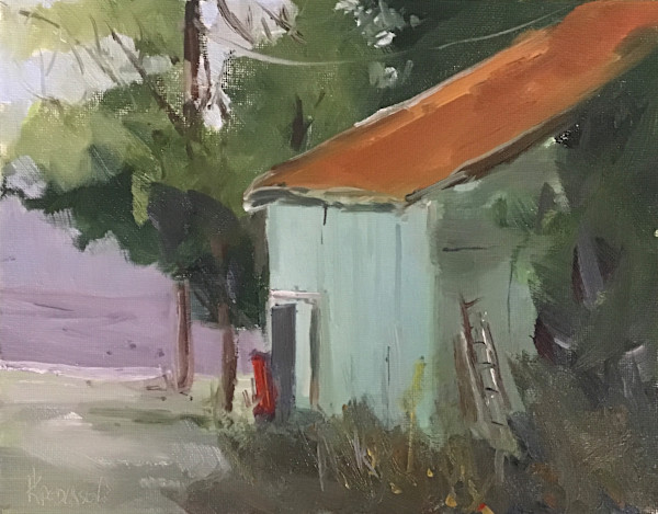 AlertBay green shed by karen pedersen, Image 1.
