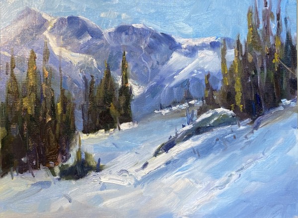 Mountain painting by karen pedersen