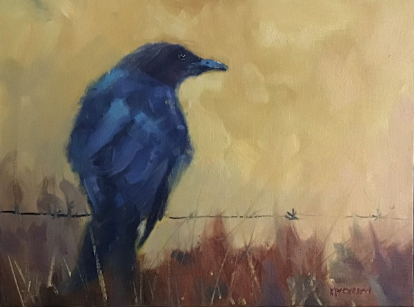 Bird on A Wire by karen pedersen