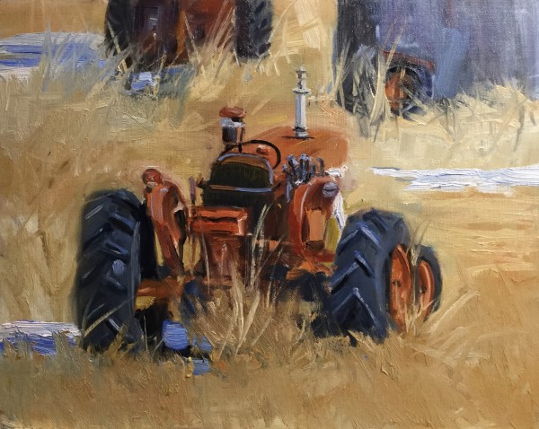 Old Red. Tractor by karen pedersen