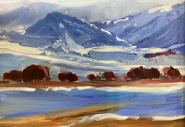 Brown trees winter by karen pedersen, Image 1.