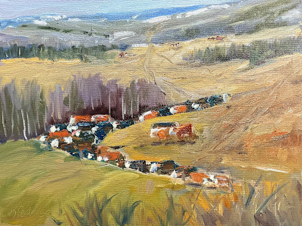 Cattle line by karen pedersen