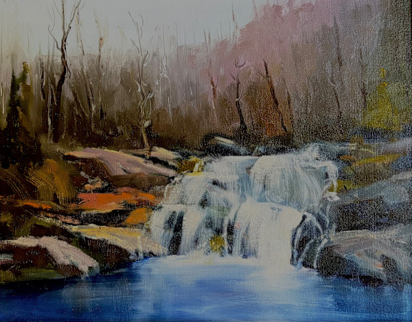 Sheep River Falls by karen pedersen
