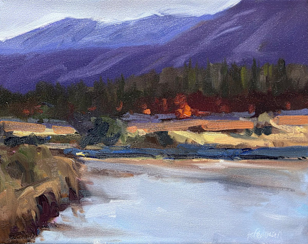 Mountain lake by karen pedersen
