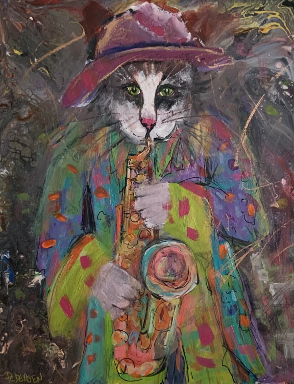 Jazz Cat by karen pedersen