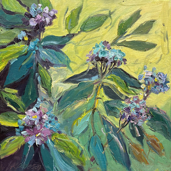 Moody blue against Yellow by karen pedersen, Image 1.
