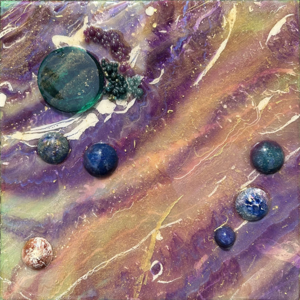 Purple Cascades by Jennifer Brewer Stone