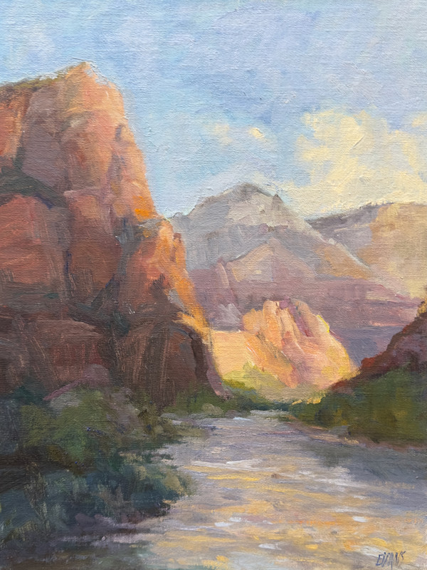 The River Glows by Amy Evans