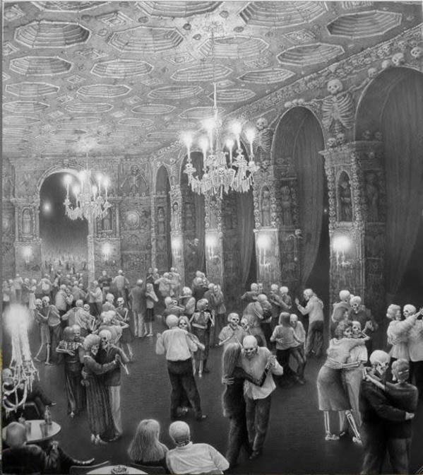 "Dance Hall of the Corpse Couples " by Laurie Lipton