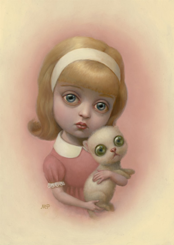 "Girl with a Kitten" by Marion Peck