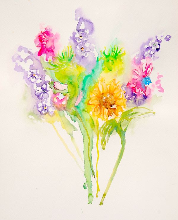 Hot Bouquet - 4pack Notecards by Lisa Libretto