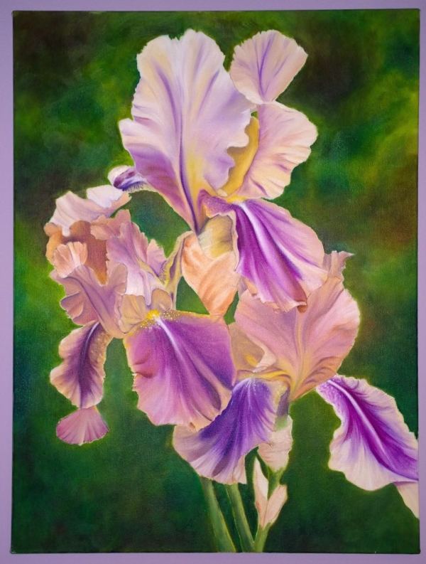 Purple Iris by Lisa Libretto