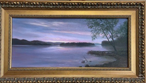 Twilight over the Susquehanna River by Tarryl Gabel