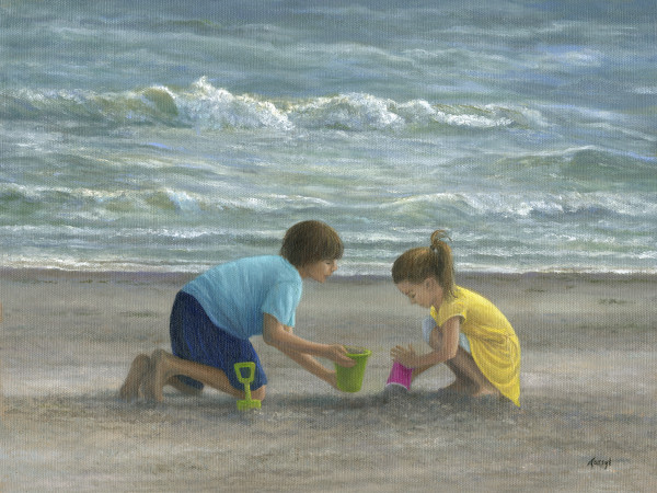 Beach kids by Tarryl Gabel